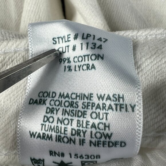 Letter To Juliet Jeans Women's 27 Sicily Flare Crop Mid Rise Optic White Denim - Picture 9 of 16